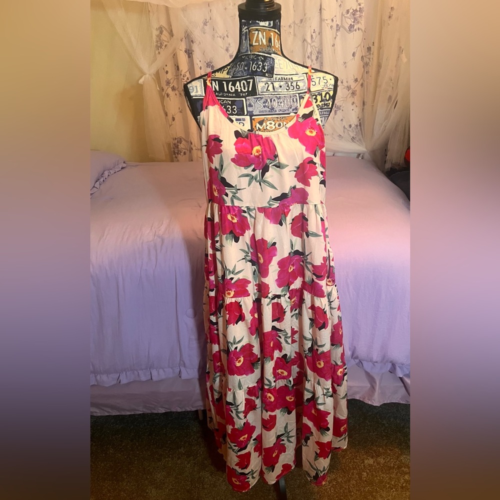Floral Sleeveless Maxi Dress